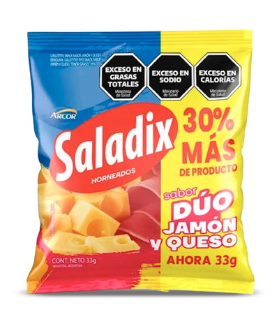 Galletitas Saladix Dúo 30g - 6u.