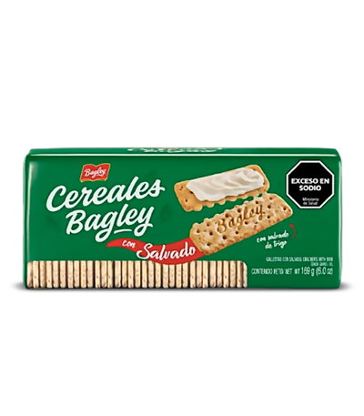 Galletitas Bagley Cereales con Salvado 169g - 6u.