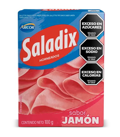 Galletitas Saladix Jamón 100g - 6u.