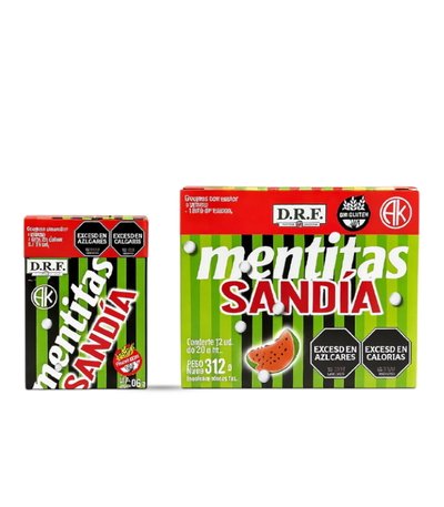 Pastillas Mentitas Sandia x 12u.