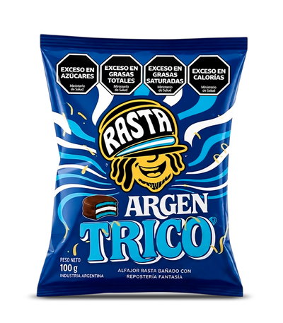 Alfajor Rasta Argentrico Triple 100g - 10u.