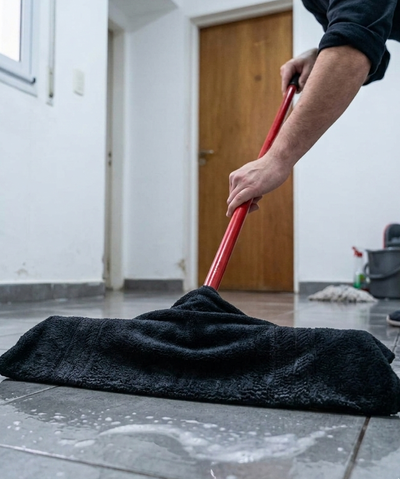 Trapo de Piso Microfibra Negro - Sina