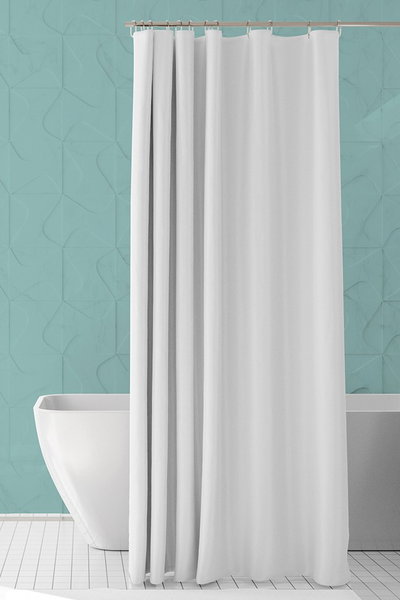 Protector cortina baño + 12 ganchos - Jean Cartier