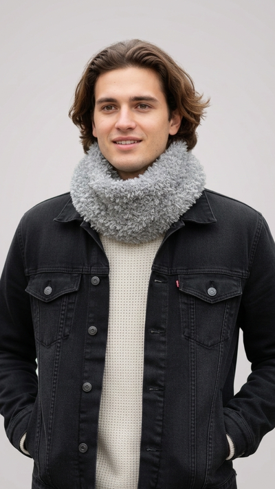 Cuello Nowa Gris unisex - GAC Tejidos 