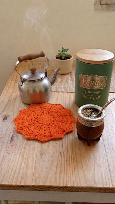 Posa Pava Gren Naranja  - GAC Tejidos