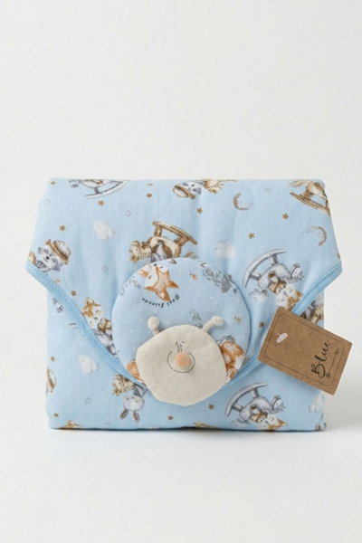 Cambiador 3D Celeste Plegable - Blue