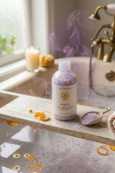 Sales de baño Violeta - Cumelén Mágico
