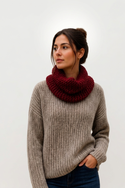 Cuello Dena Bordó Unisex - GAC Tejidos