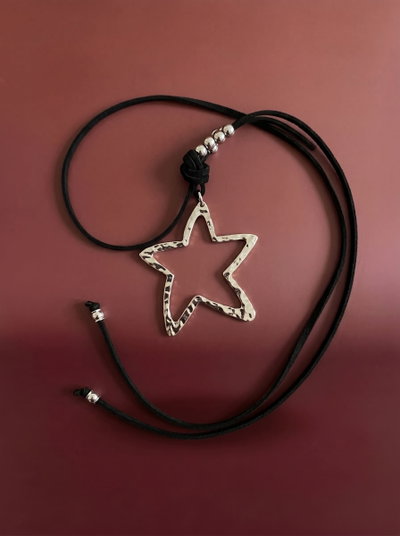 Collar de gamuza Estrella