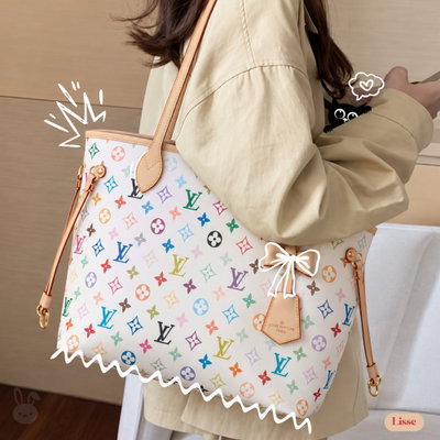 Bolsa Neverfull Lv White