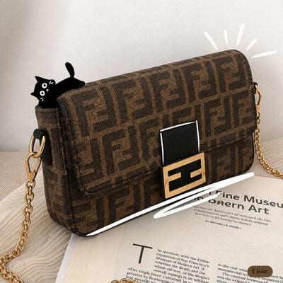 Cartera Tube Motivo FF Jacquard - Fendi