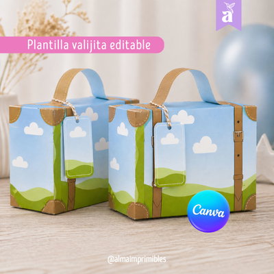 Plantilla Editable en Canva- Valijita Souvenir