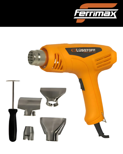 Pistola De Calor Lusqtoff 500° 1600w Con Accesorios En Kit