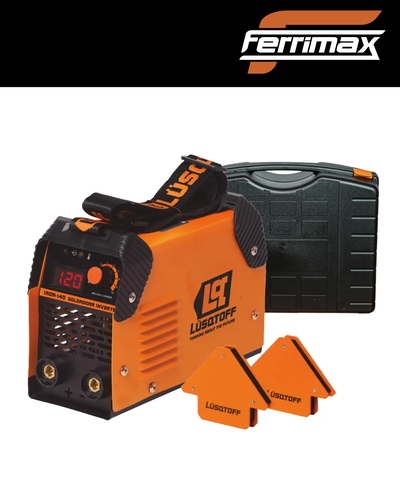 Soldadora Inverter Lusqtoff MEGAIRON100-9 120amp Mega Kit 120A Mma