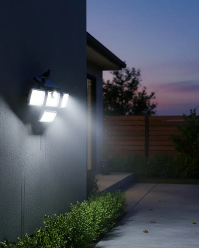 Luz Led Solar Gran Angular 333 Leds Lusqtoff Electric