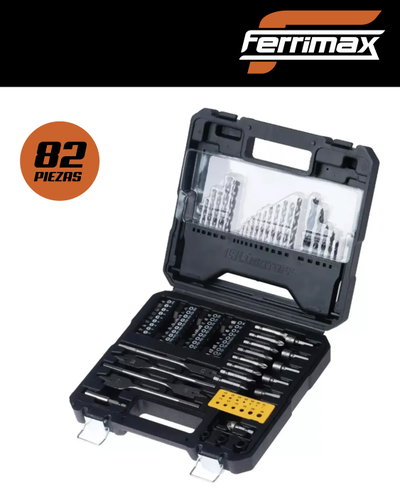 Juego de Accesorios para Taladro Lüsqtoff JATL82-8 – 82 Piezas