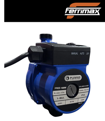 Bomba Presurizadora Pluvius PRES 100W Automática Para Tanque Elevado