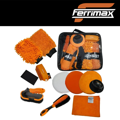 Set Kit Limpieza Lavar Auto 10pz Lüsqtoff