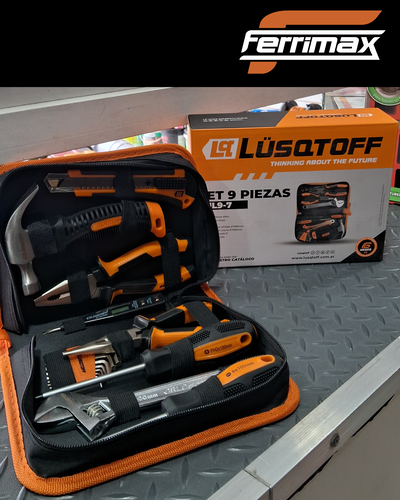 Set de Herramientas Lusqtoff SHL9-7 9 Piezas Con Estuche