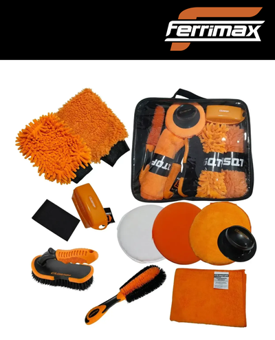 Set Kit Limpieza Lavar Auto 10pz Lüsqtoff