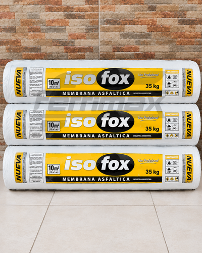 Membrana Asfáltica Iso Fox Rollo 10 m² con Aluminio 35 kg