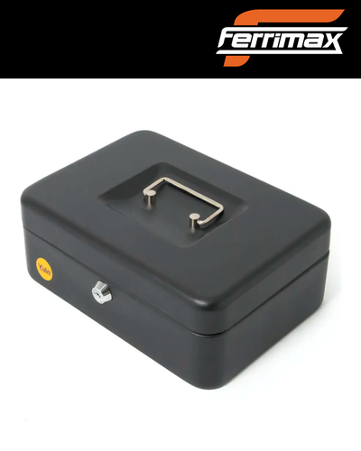 Caja de Seguridad Grande de Acero Brillante con 2 Llaves de Piso Color Gris OScuro