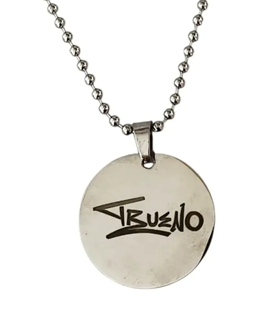 Collar Dije Trueno Grabado Laser Acero Quirúrgico