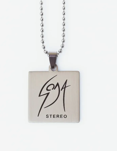 Collar Dije Soda Stereo Logo 1988 Grabado Laser