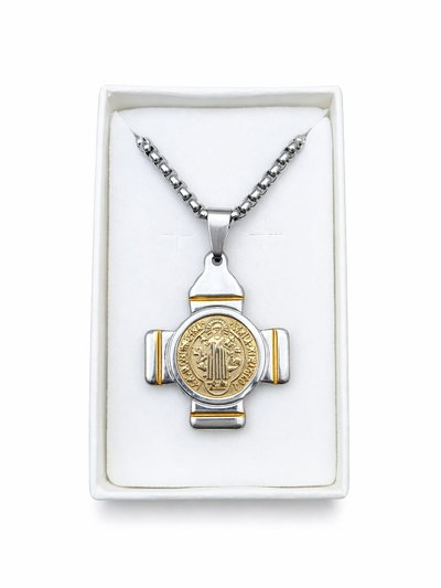 Collar y Dije - Cruz San Benito -