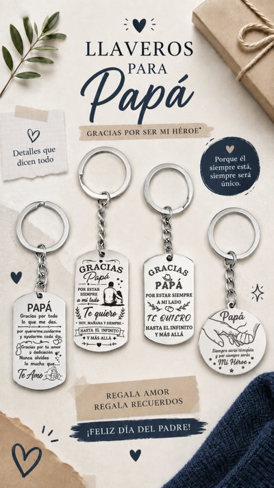 Llavero Día del Padre - Regalos para Papá