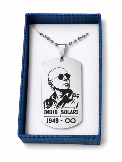 Collar Acero Quirúrgico Conmemorativo Indio Solari