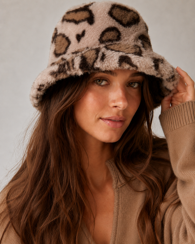 Piluso de piel Print Beige