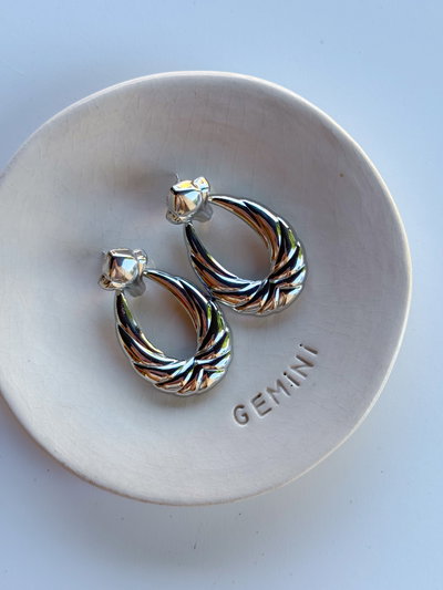 Aros Ambar Silver