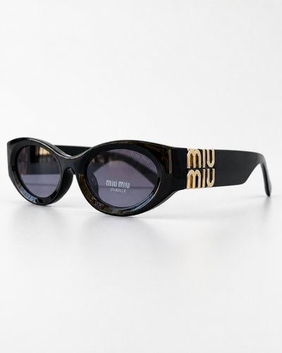 Lentes Miu Miu Black Oval