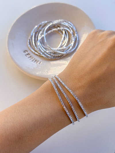 Pulsera Shinny Plateado