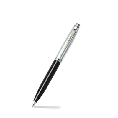 Sheaffer 100 Laca Negra y Metal Pulido Bolígrafo