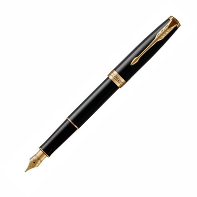 Parker Sonnet Laca Negra Brillante GT Lapicera