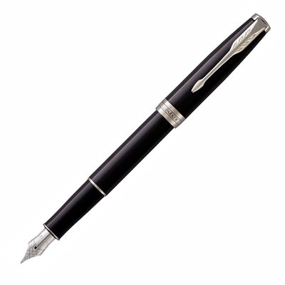 Parker Sonnet Laca Negra Brillante CT Lapicera