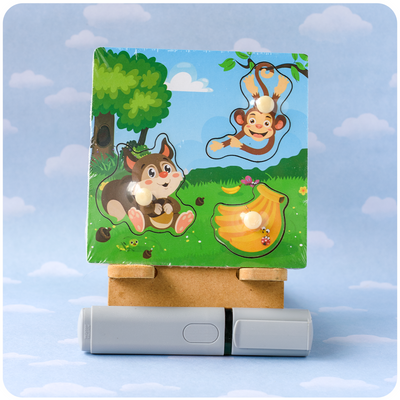 Mini Encastrable de Madera con Agarre – Animales