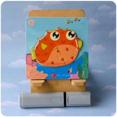 Encastrable (4 pzs) - Mini Rompecabezas – Pez Globo