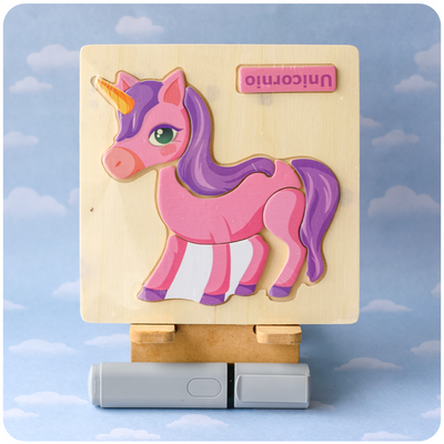 Encastrable - Rompecabeza de Madera - Unicornio 2