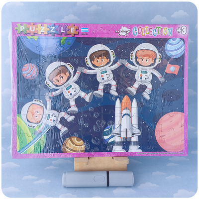 Rompecabeza (48 pzs) de Cartón - Astronautas en el Espacio