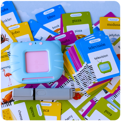 Lector de Tarjetas Bilingüe Inglés–Español 224 Palabras