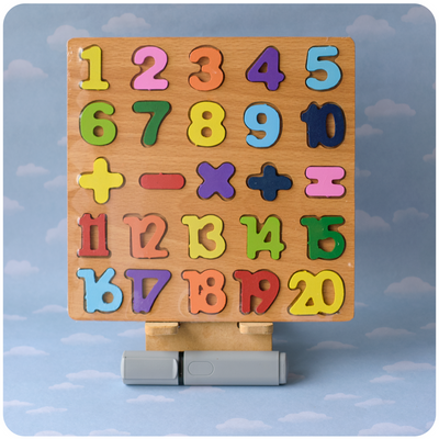Encastrables Números y Signos Matemáticos - Del 1 al 20