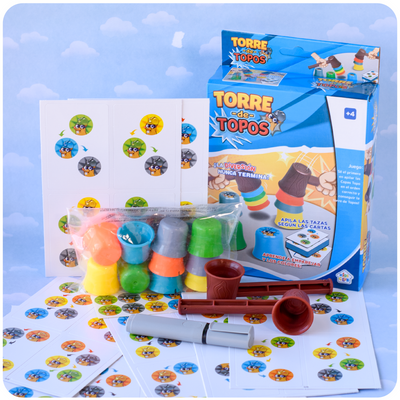  Torre de Topos – Juego de Velocidad y Coordinación
