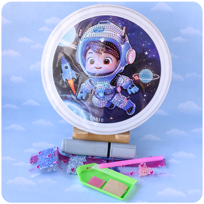 Diamond Painting Infantil Astronauta – Cuadro con Gemas 3D