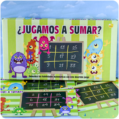 Loteria de sumas - Juego de Mesa Matemática Infantil