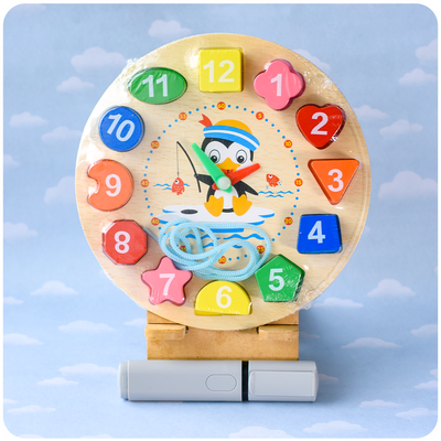 Reloj Encastrable y Enhebrable de Madera