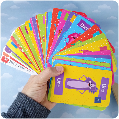 Números del 1 al 100 - Cartas Educativas – 55 Flashcards