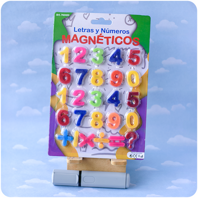 Números y Signos Magnéticos Plásticos